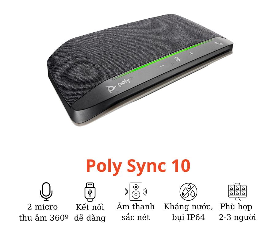 Loa hội nghị Poly Sync 10 Microsoft Teams Certified