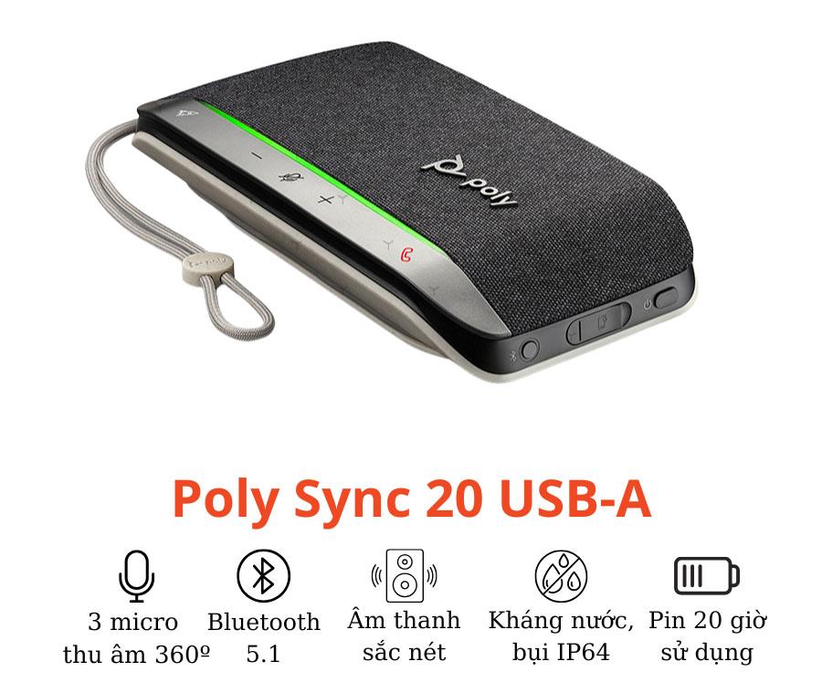 Loa Hội Nghị không dây Poly Sync 20