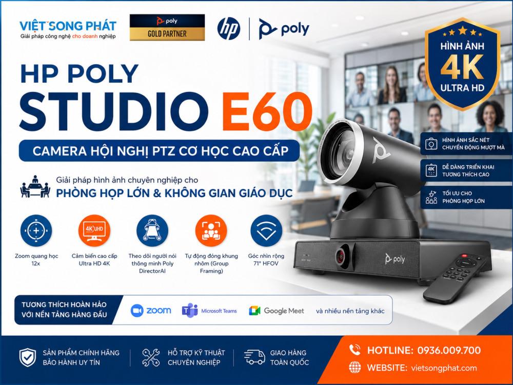 Camera hội nghị HP Poly Studio E60 16 camera hoi nghi hp poly studio e60