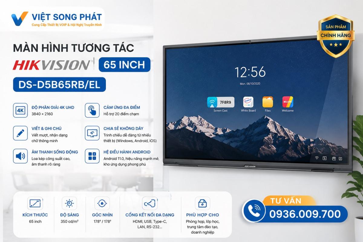 Màn hình Tương Tác Hikvision DS-D5B65RB/EL 65 inch 24 man hinh tuong tac hikvision ds d5b65rbel