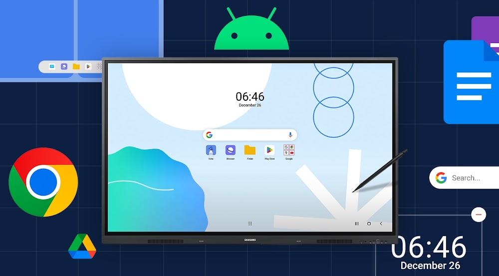 Màn Hình Tương Tác Samsung 75 Inch WAD Với nền tảng Android 13 mạnh mẽ tích hợp tiện ích Google