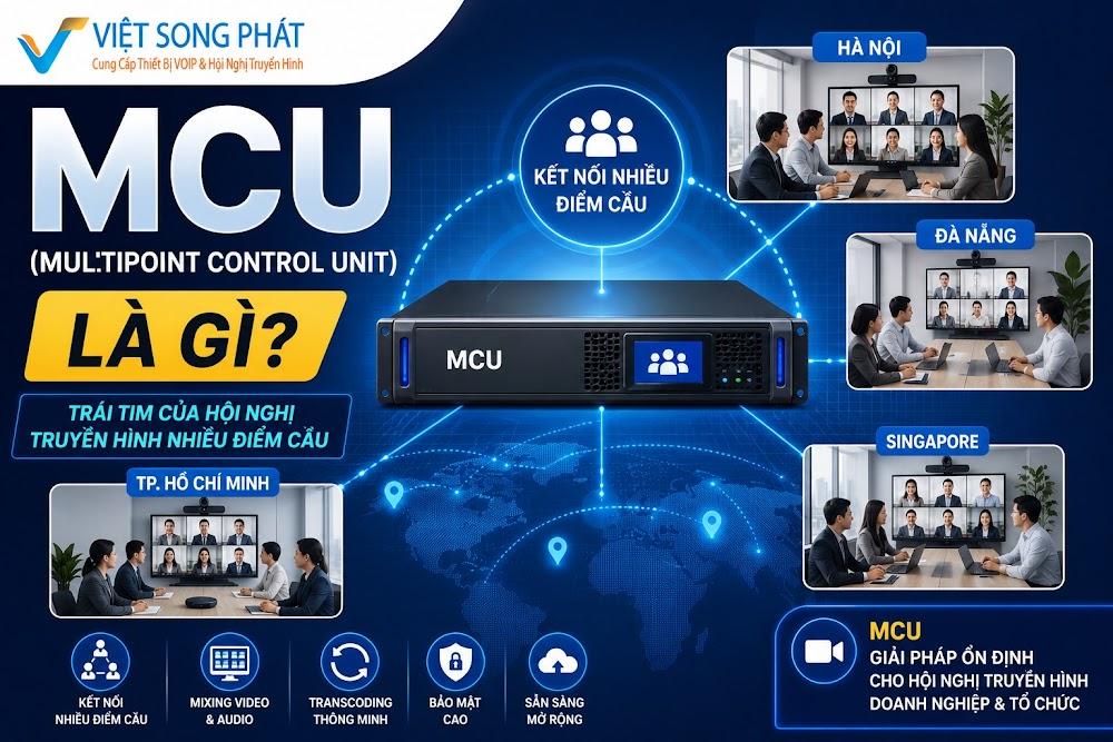 BYOD Là Gì? Giải Pháp Hội Nghị Truyền Hình Hiện Đại Cho Doanh Nghiệp Trong Kỷ Nguyên Hybrid Working 5 MCU (Multipoint Control Unit) là gì