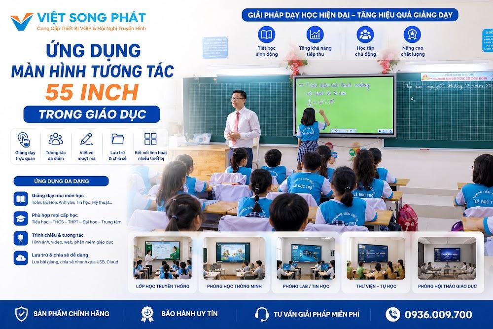 Ứng Dụng Của Màn Hình Tương Tác 55 Inch Trong Giáo Dục