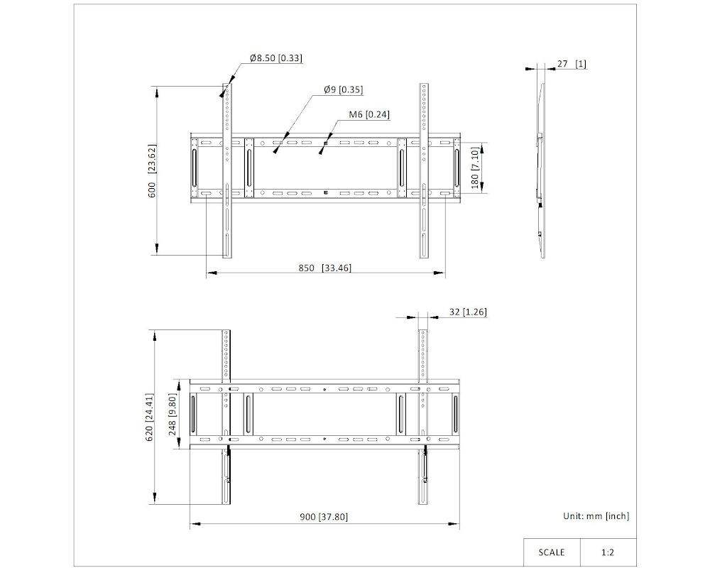 DS-D5C86RB/B Dimensions