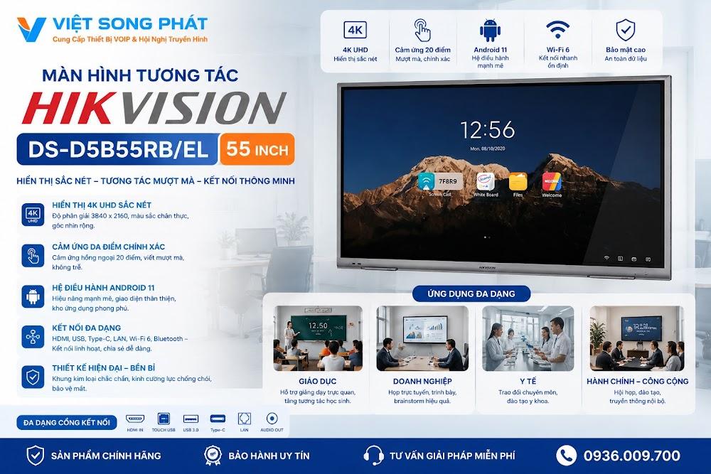 Màn hình tương tác thông minh Hikvision DS-D5B55RB/EL