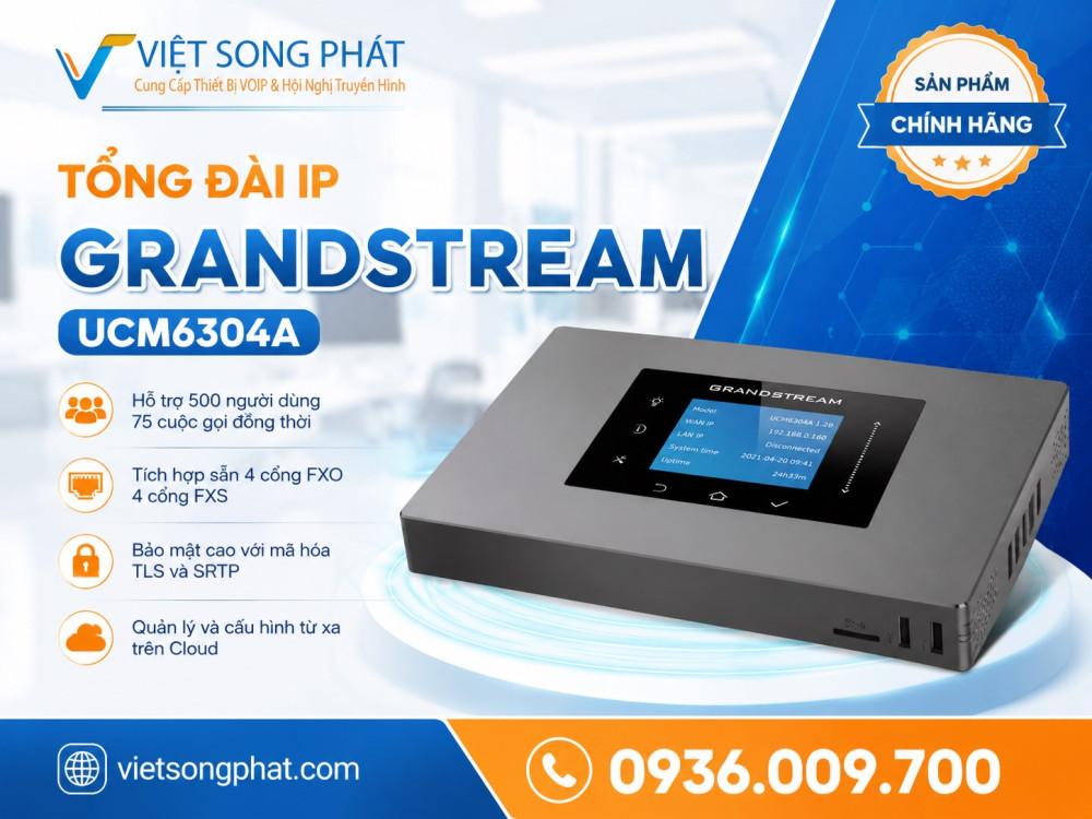 Tổng đài IP Grandstream UCM6304A 20 tong dai ip grandstream ucm6304a
