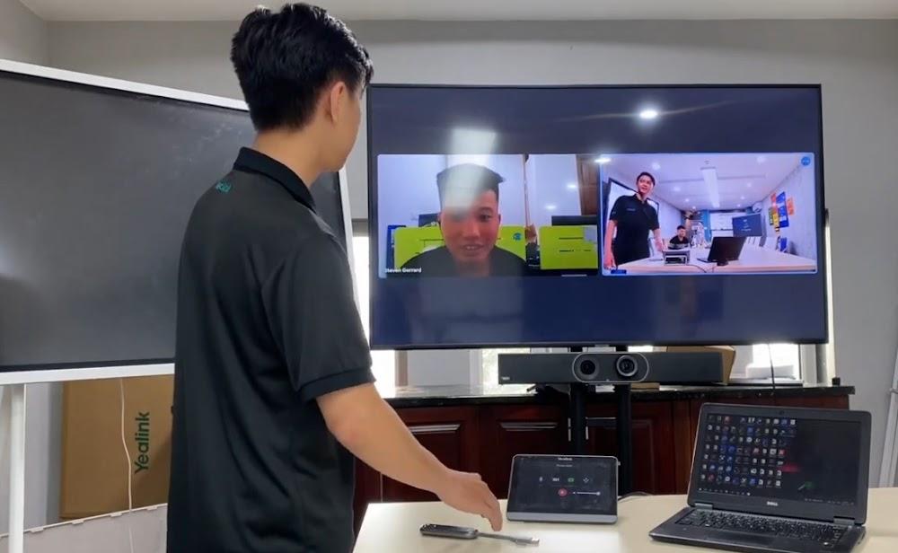 Việt Song Phát test hệ thống thiết bị họp trực tuyến