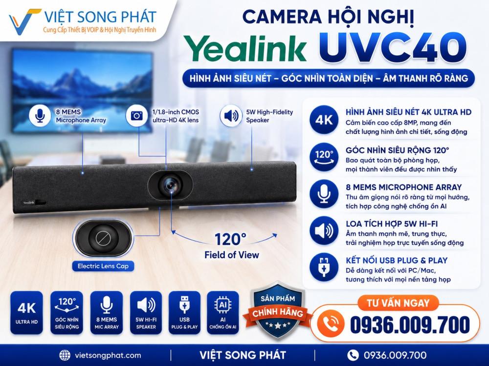 Camera Hội Nghị Yealink UVC40 14 camera hoi nghi yealink uvc40