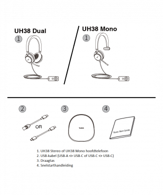 yealink uh38 mono bedrade headset ms teams zonder accu 3