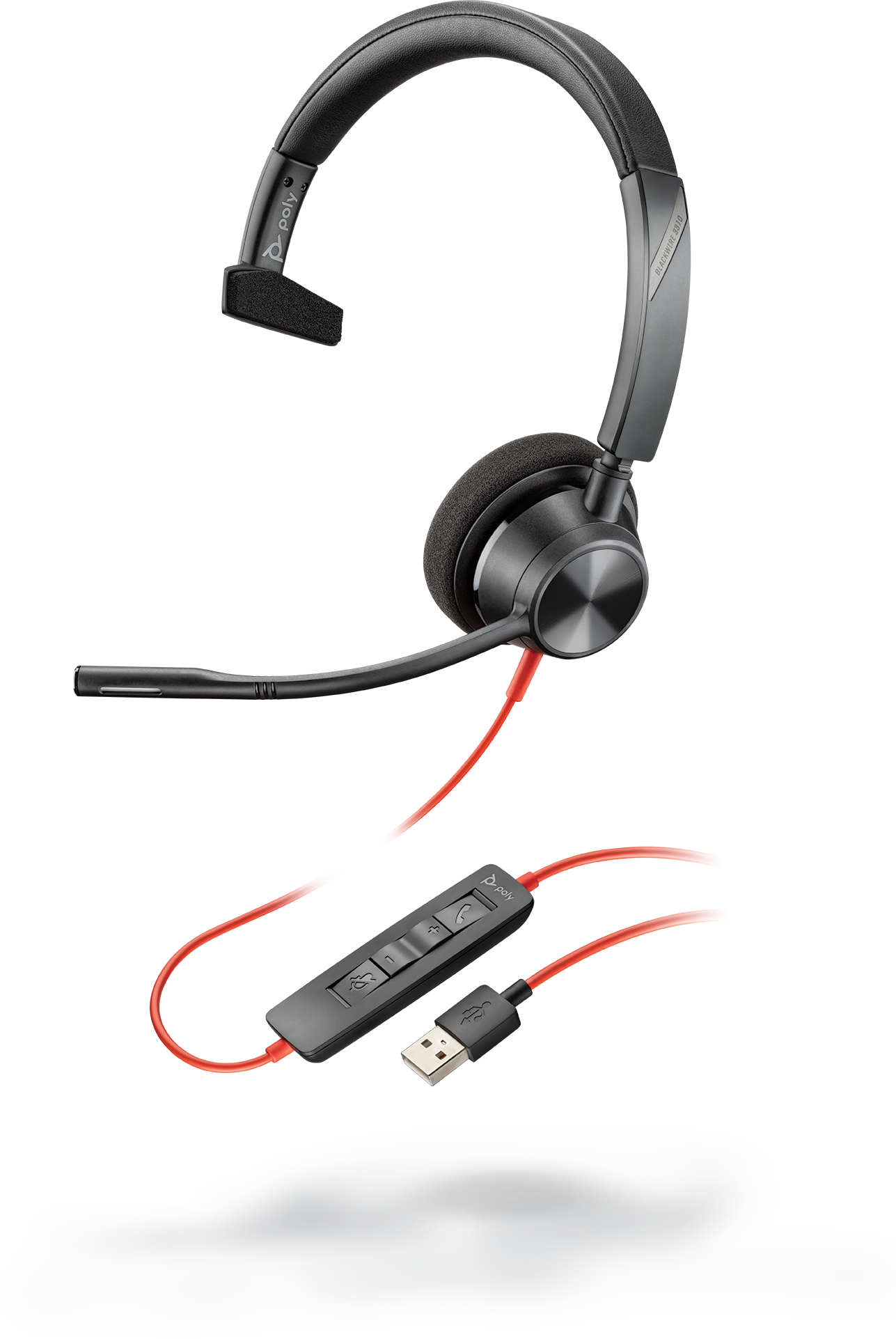 Tai nghe Poly Blackwire 3310 USB-A 1 Tai nghe Poly Blackwire 3310 USB-A