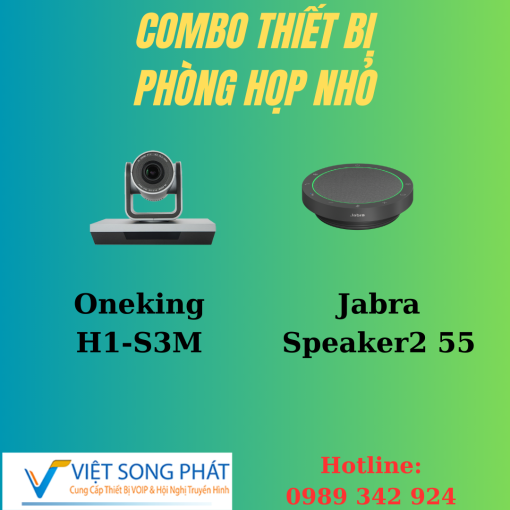 Combo OneKing H1-S3M và Jabra Speaker2 55
