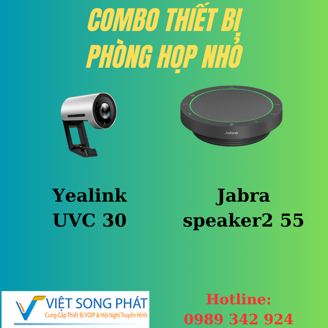 Combo Thiết Bị Yealink UVC30 + Jabra Speak2 55 1 Combo UVC30 và Jabra Speak2 55ms