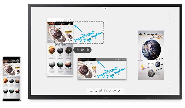 Màn hình tương tác thông minh Samsung Flip Pro 75 inch 44 chinh sua anh linh hoat