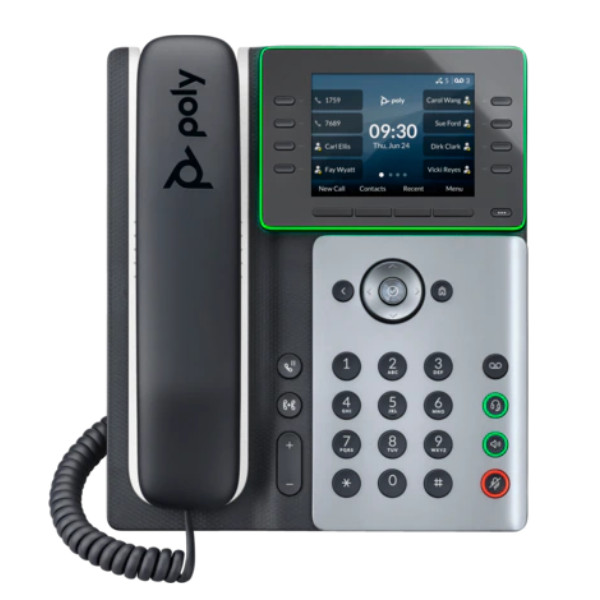 Poly Edge E350 IP Phone and PoE-enabled (82M89AA) 2024 Điện thoại IP Poly Edge E350 (82M89AA)