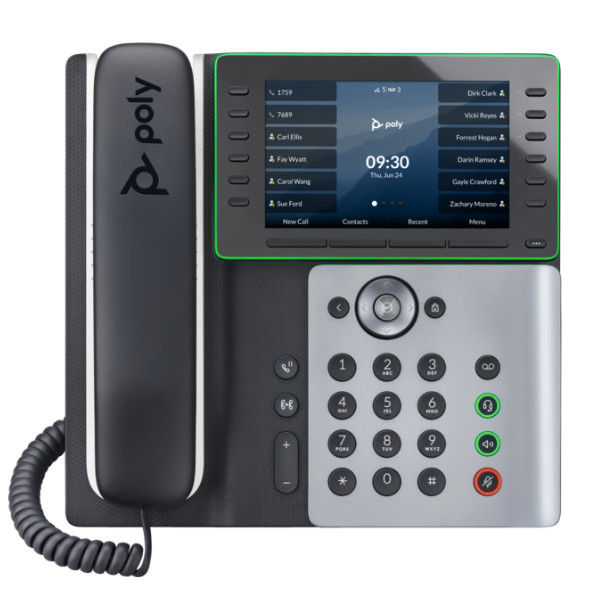 Poly Edge E550 IP Phone and PoE-enabled (82M91AA) 2024 Mặt trước Poly Edge E550 (82M91AA)