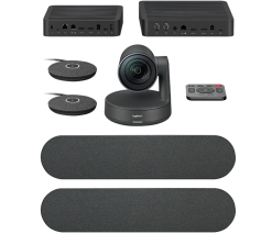 Hệ thống Logitech Rally Plus với Camera Logitech Rally PTZ chuẩn 4K