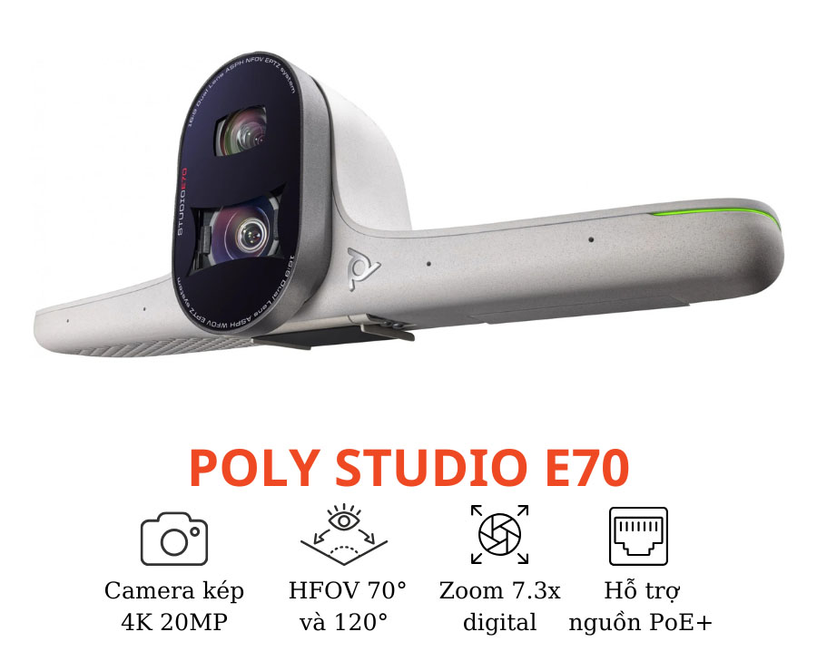 Camera hội nghị Poly Studio E70